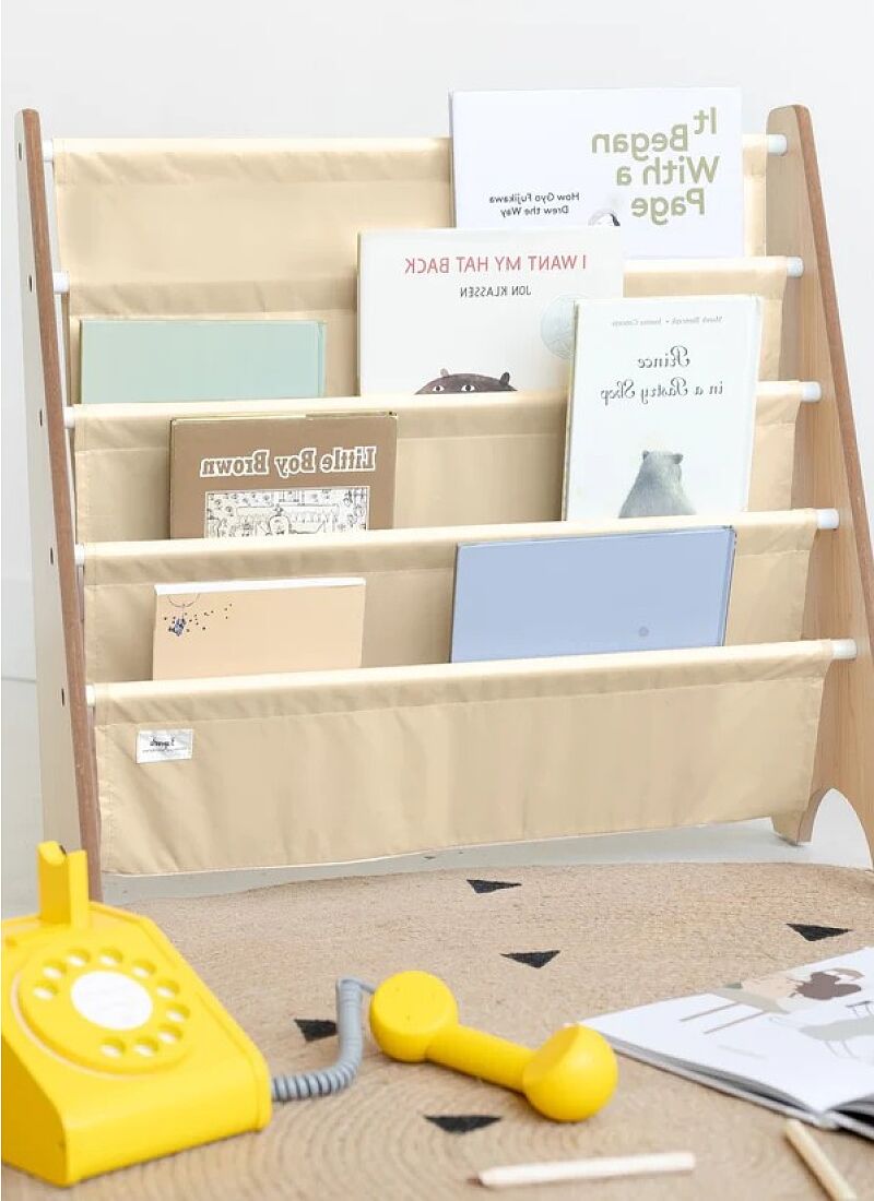 BOOK RACK BEIGE