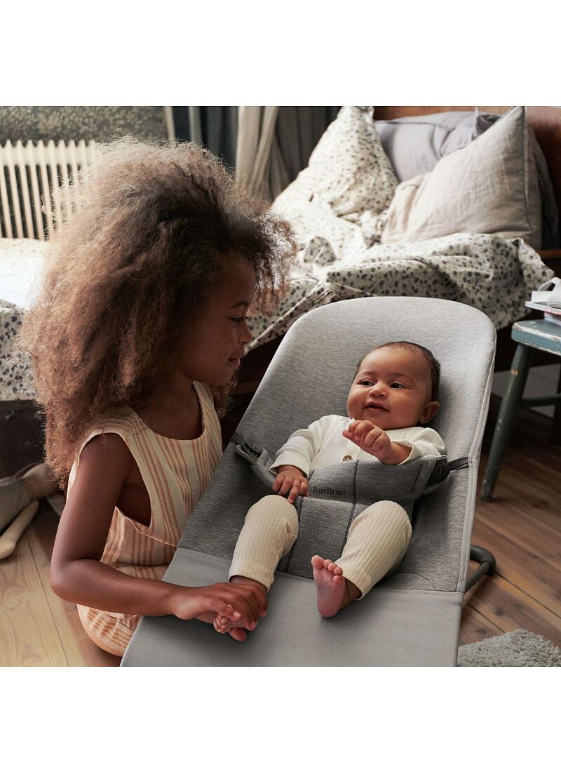 BABY BOUNCER BLISS 3D JERSEY LIGHT GREY