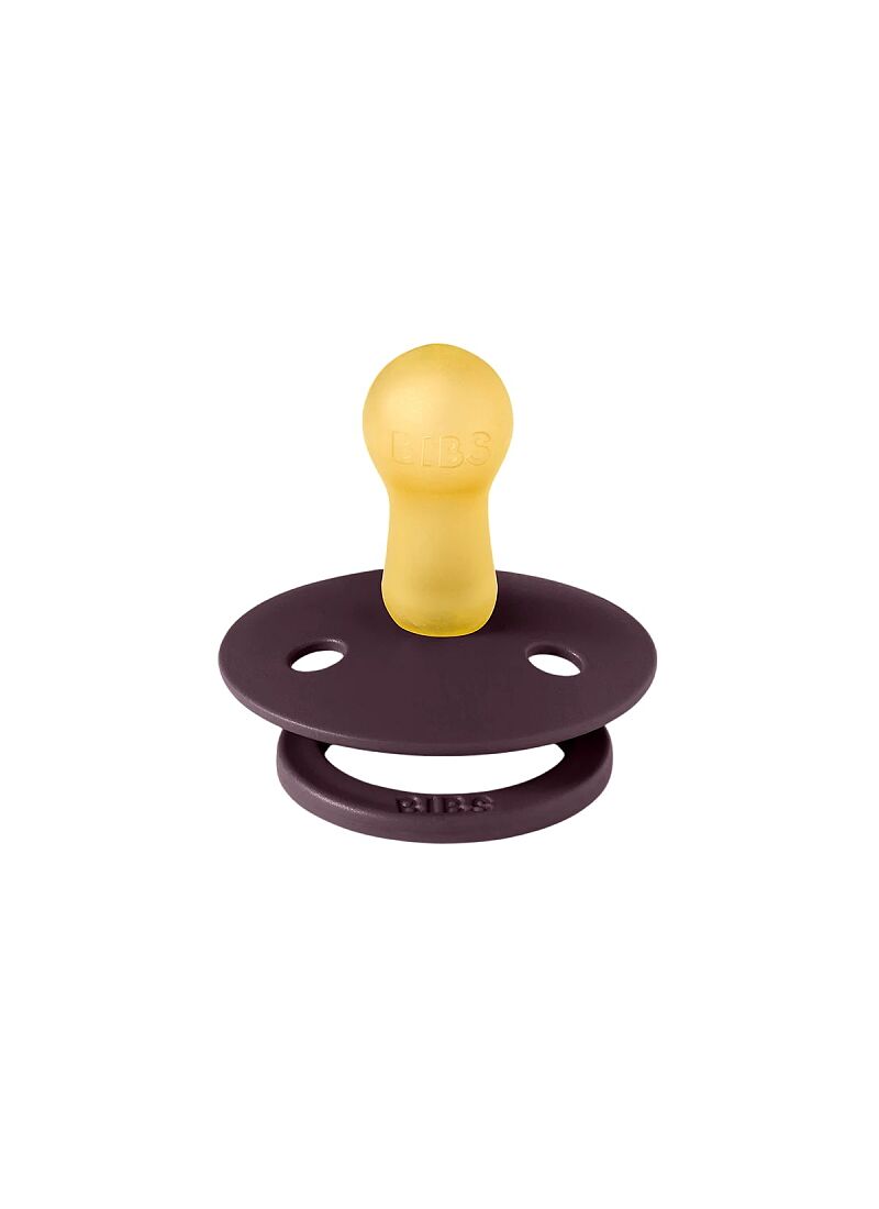 PACIFIER 2pcs COLOUR IVORY-PLUM LATEX