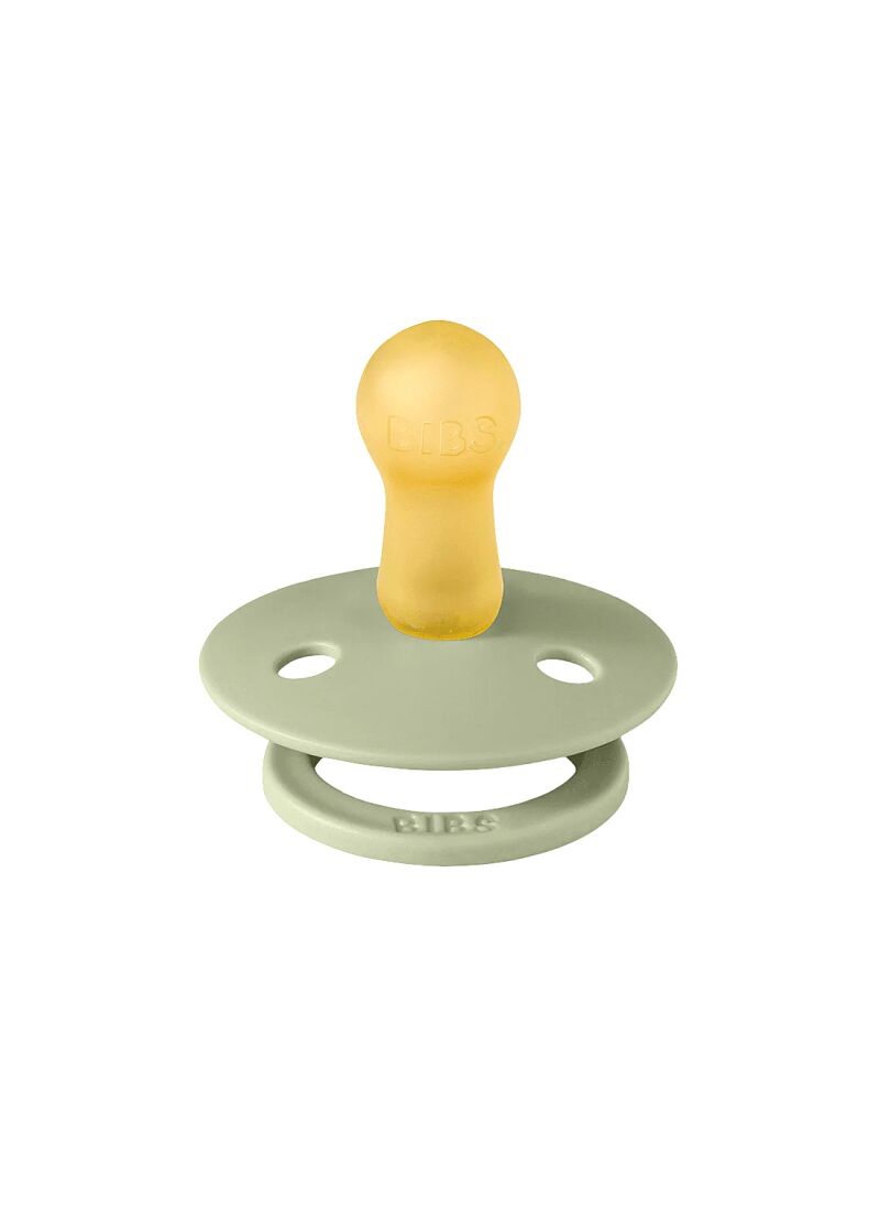 PACIFIER 2PCS COLOUR SAGE PALE BUTTER LATEX 