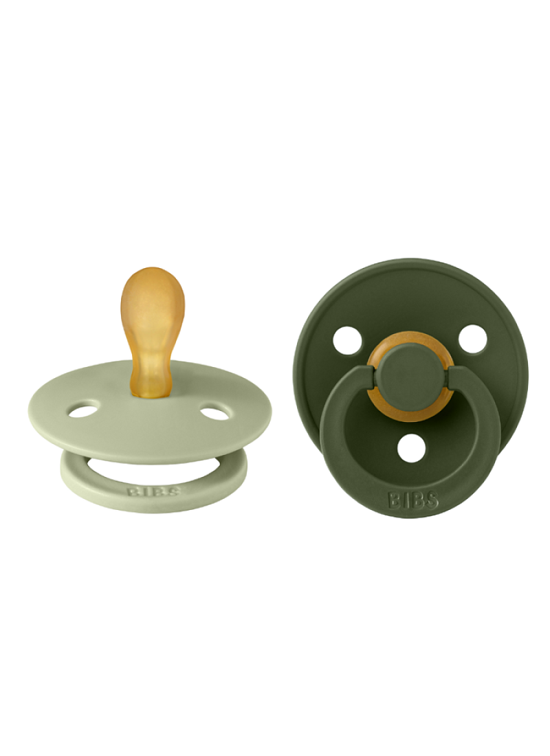 PACIFIER 2pcs COLOUR SAGE-HUNTER GREEN