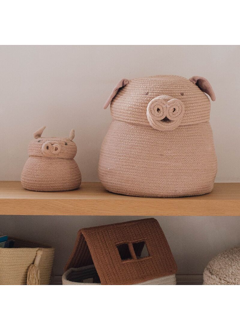 BASKET PEGGY THE PIG (17x15)