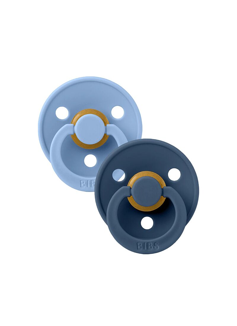 PACIFIER 2pcs COLOUR SKY BLUE-STEEL BLUE