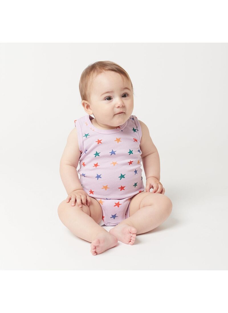SLEEVELESS BODY MULTICOLOR STARS ALL OVER