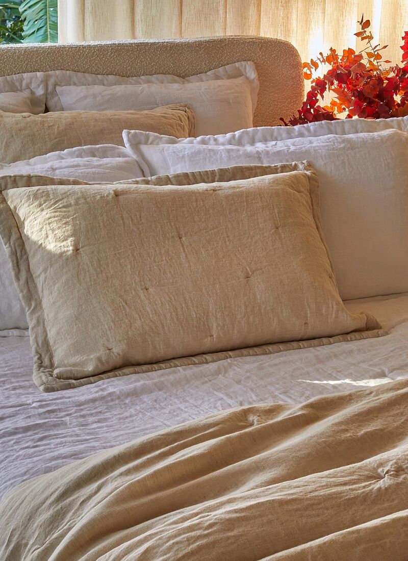 DOUBLE QUILT CRETA LINEN