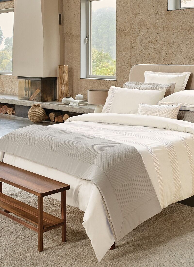 DOUBLE QUILT ELOISE MIST