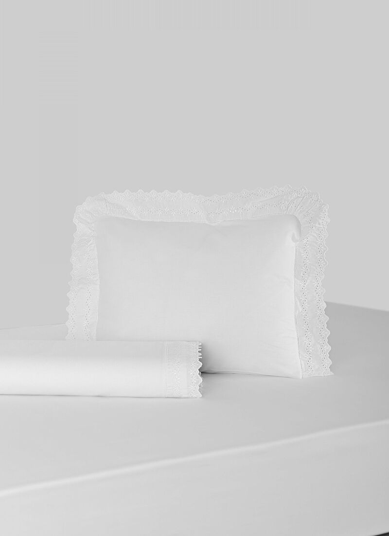 CRIB SHEET SET LUZ WHITE