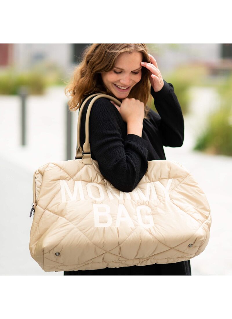 MOMMY BAG PUFFERED BEIGE
