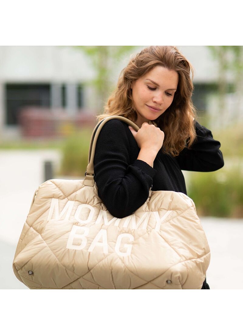 MOMMY BAG PUFFERED BEIGE