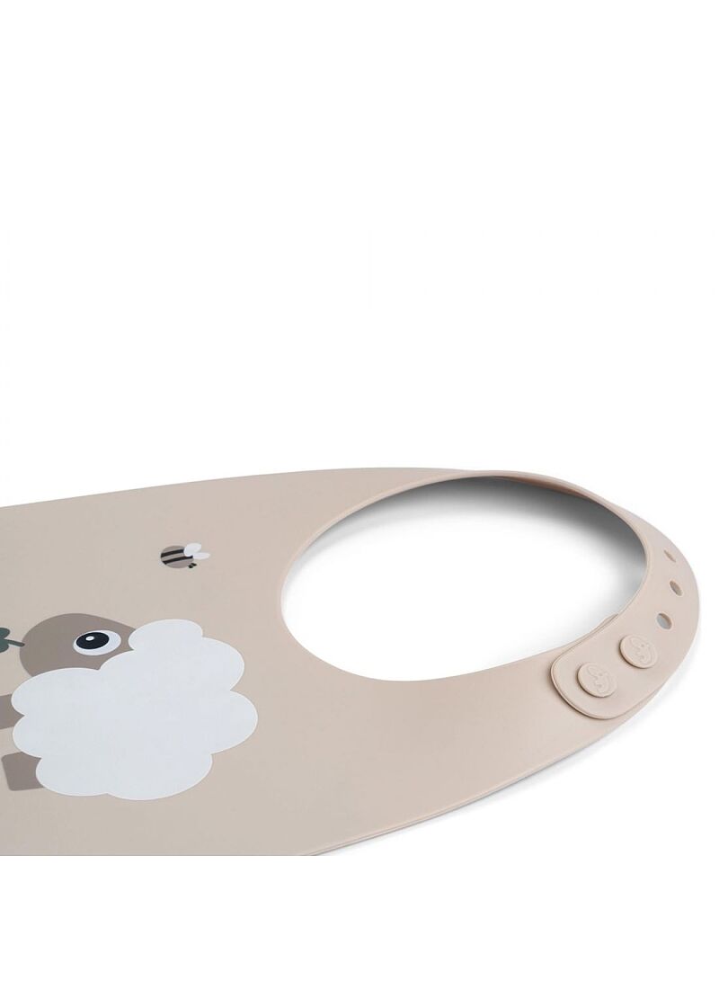 SILICONE BIB SHEEPY SAND