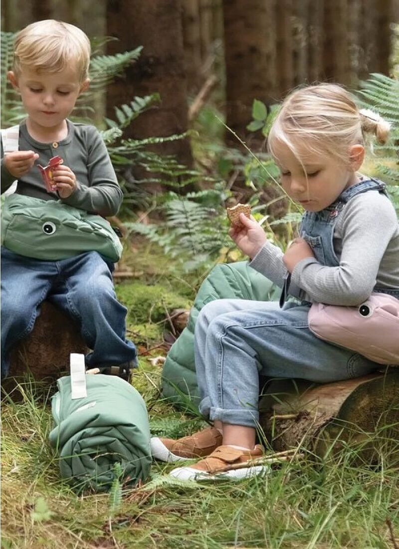 KID'S CROSS-OVER BAG CROCO POWDER