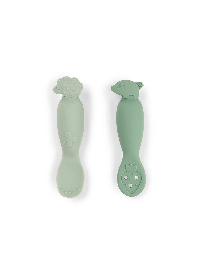 SPOON SET (2PCS) TINY FARM GREEN