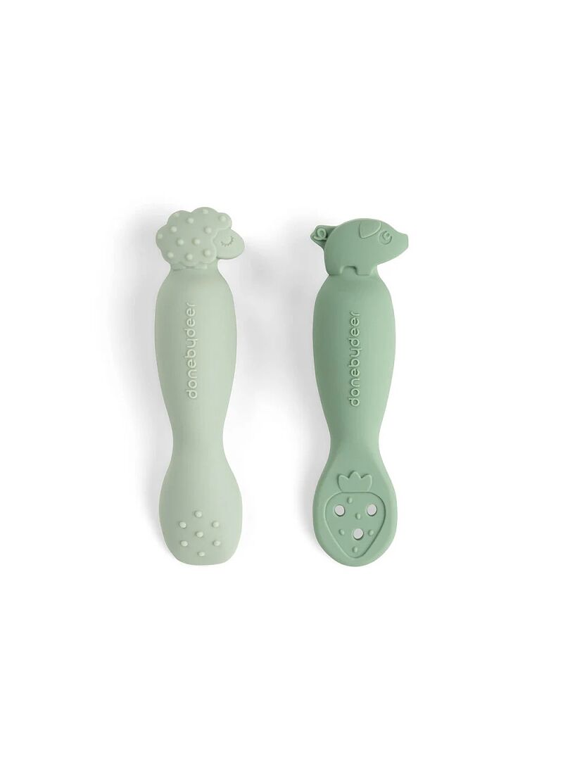 SPOON SET (2PCS) TINY FARM GREEN
