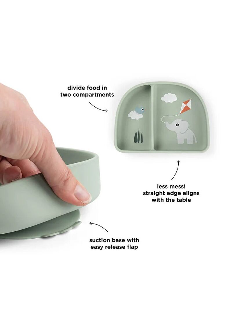 PLATE FOODIE PLAYGROUND GREEN
