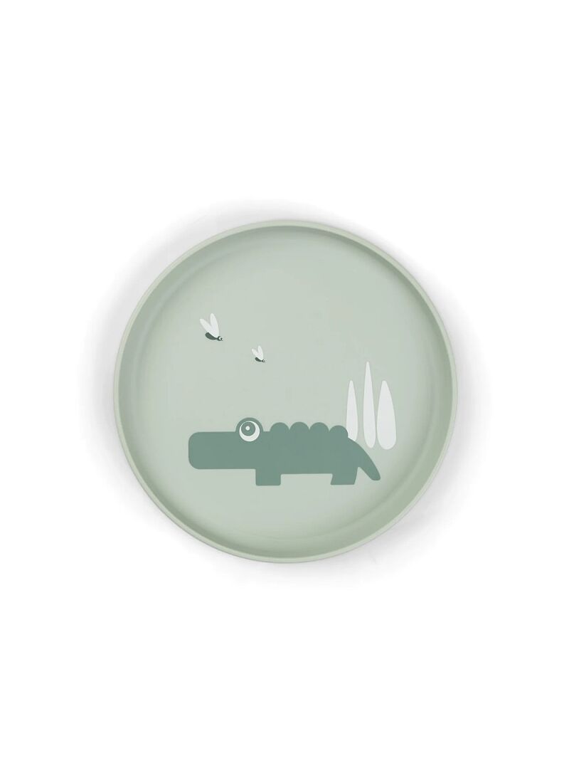 PLATE FOODIE CROCO GREEN