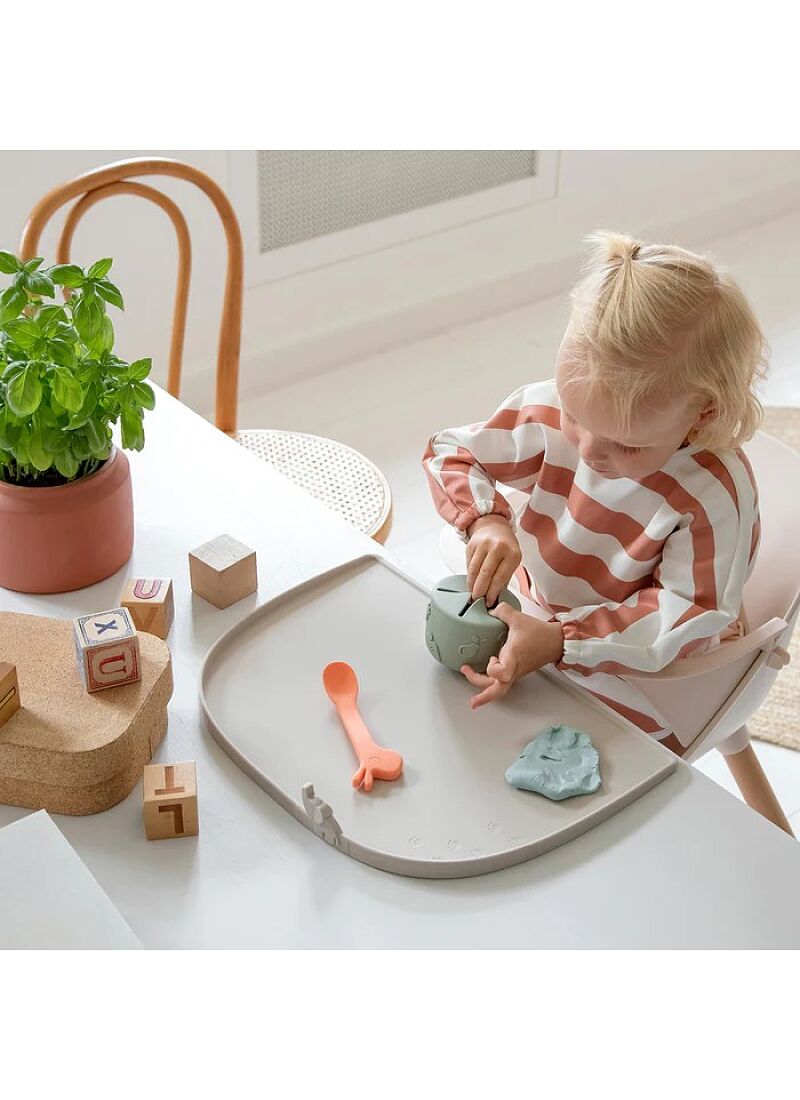 LONGSLEEVED BIB STRIPES SAND