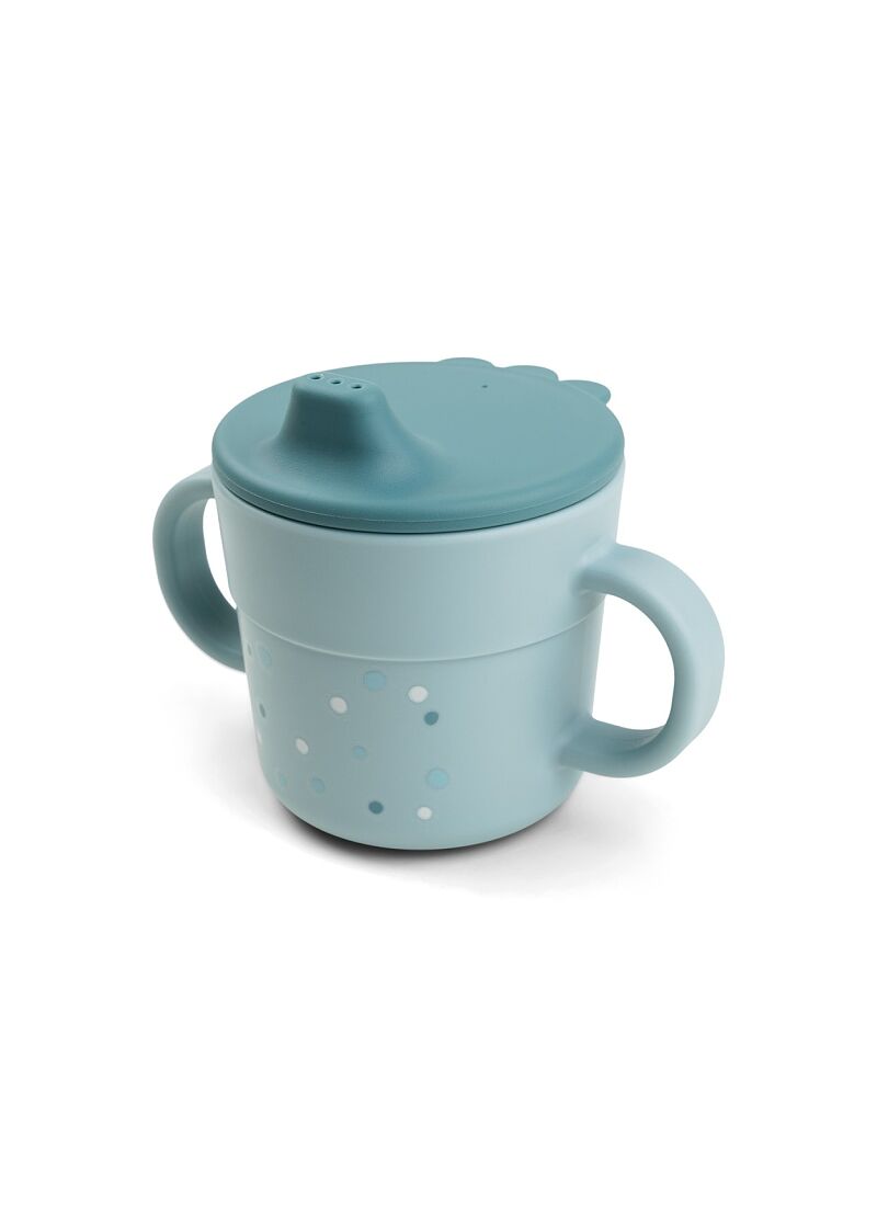 SPOUT CUP HAPPY DOTS BLUE