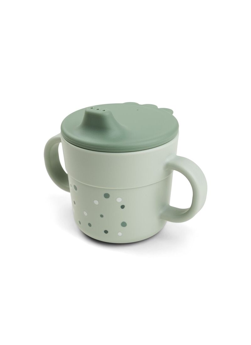 SPOUT CUP HAPPY DOTS GREEN