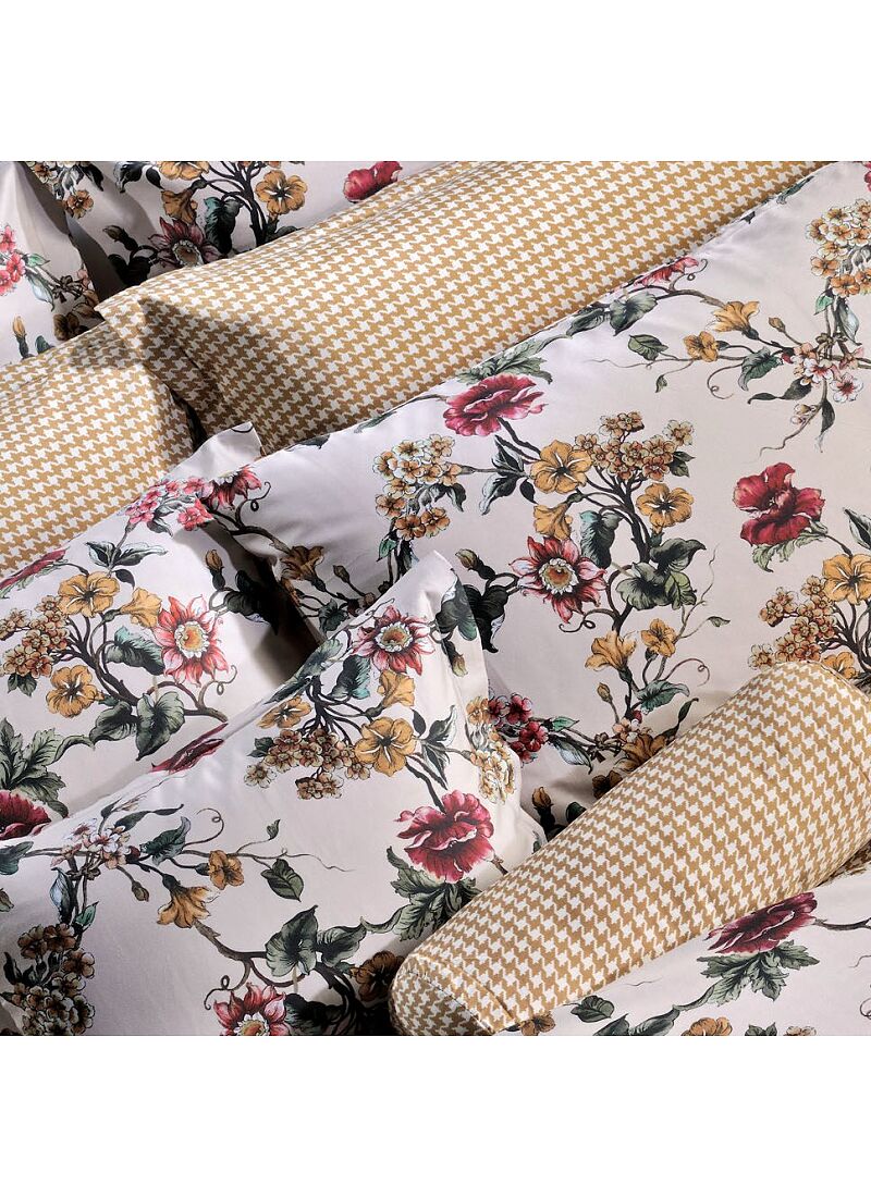 KING SIZE SHEET SET BEIGE FLOWER (S868)