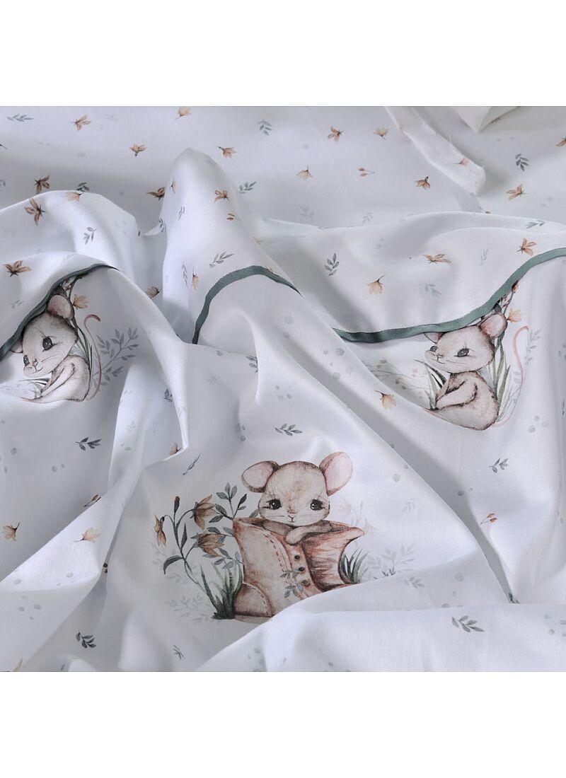 CRIB SHEETS SET LITTLE MOUSE (BS856)