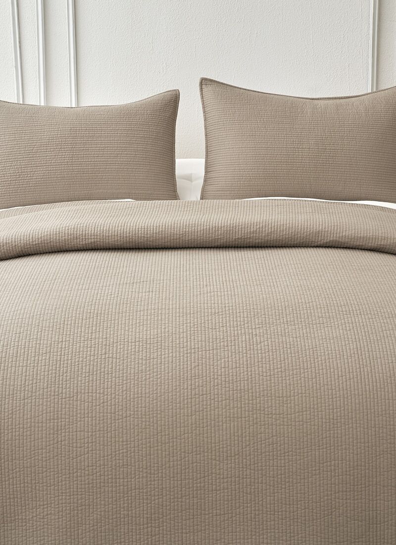DOUBLE QUILT SET JOY BROWN