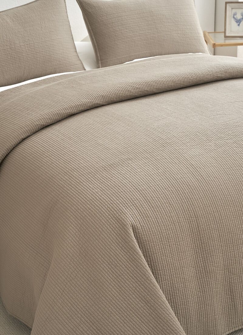 DOUBLE QUILT SET JOY BROWN