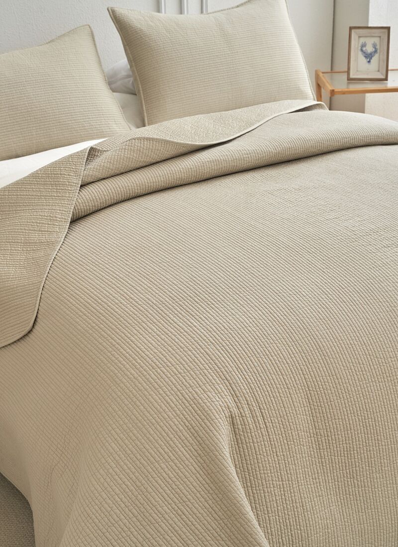 KING SIZE QUILT SET JOY CREAM