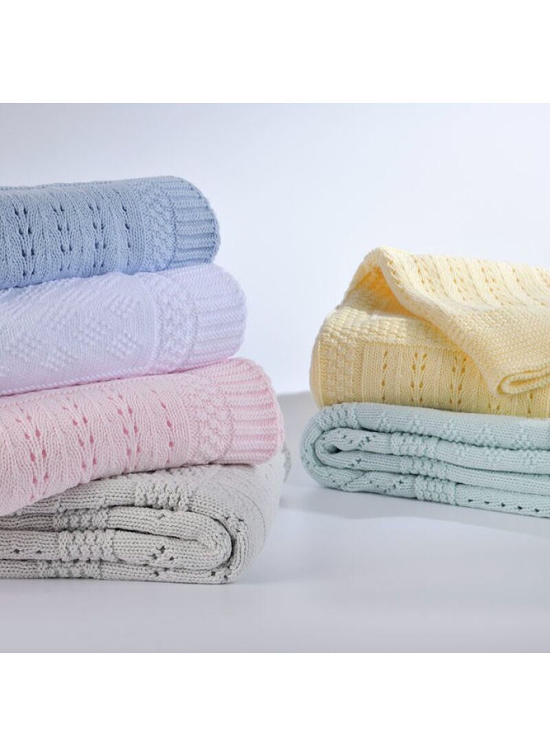 CRIB BLANKET (90X120) 07 LIGHT BLUE