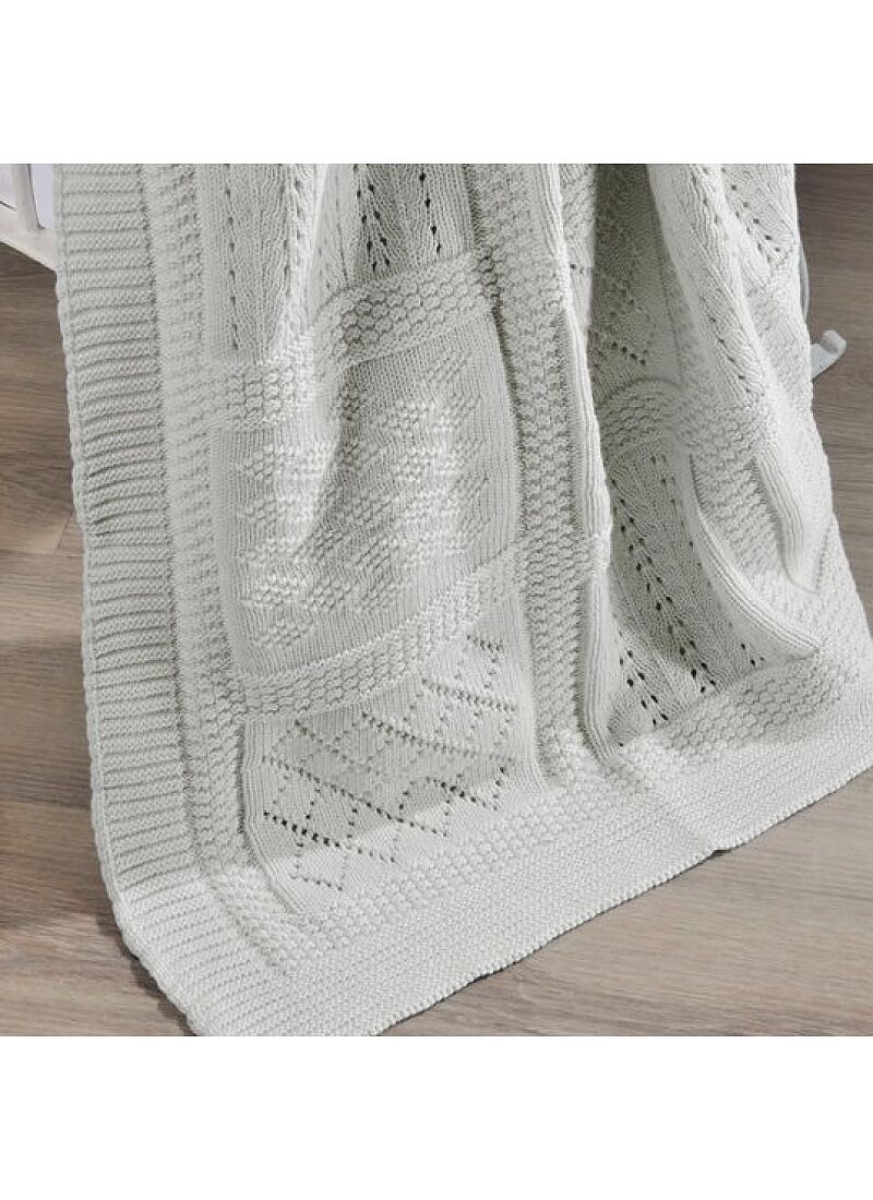 CRIB BLANKET (90X120) 07 LIGHT GREY