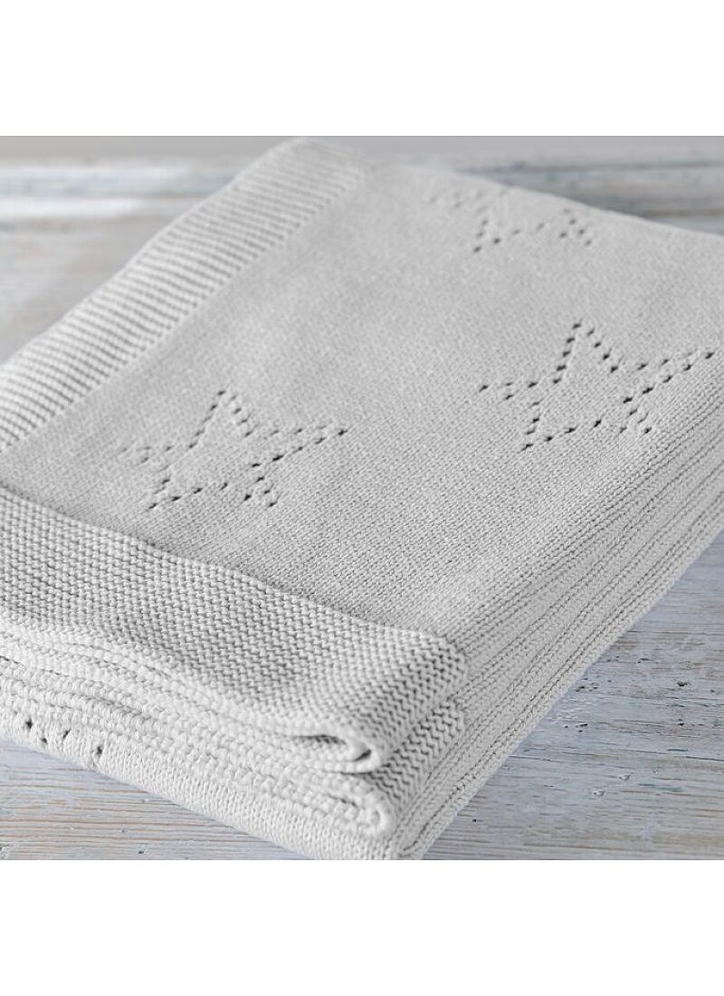 CRIB BLANKET (90X120) 449 LIGHT GREY