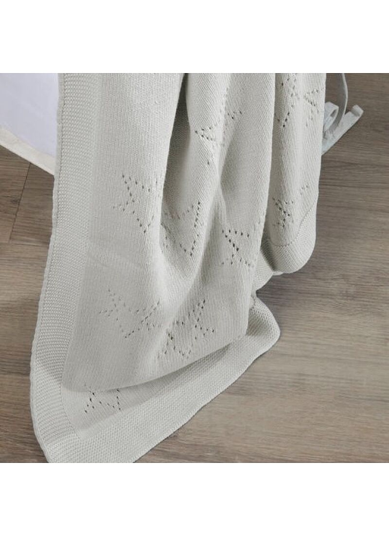 CRIB BLANKET (90X120) 449 LIGHT GREY