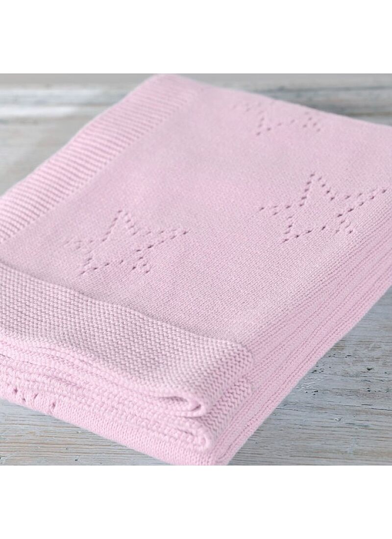 CRIB BLANKET (90X120) 449 PINK