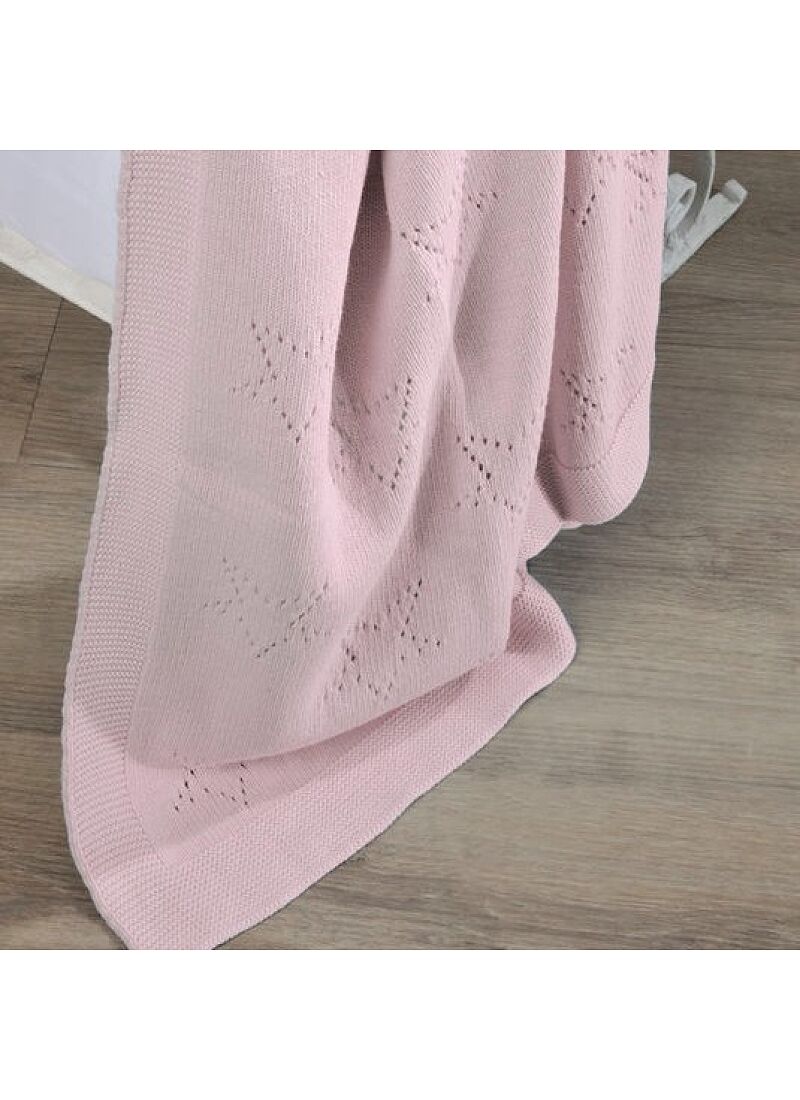 CRIB BLANKET (90X120) 449 PINK