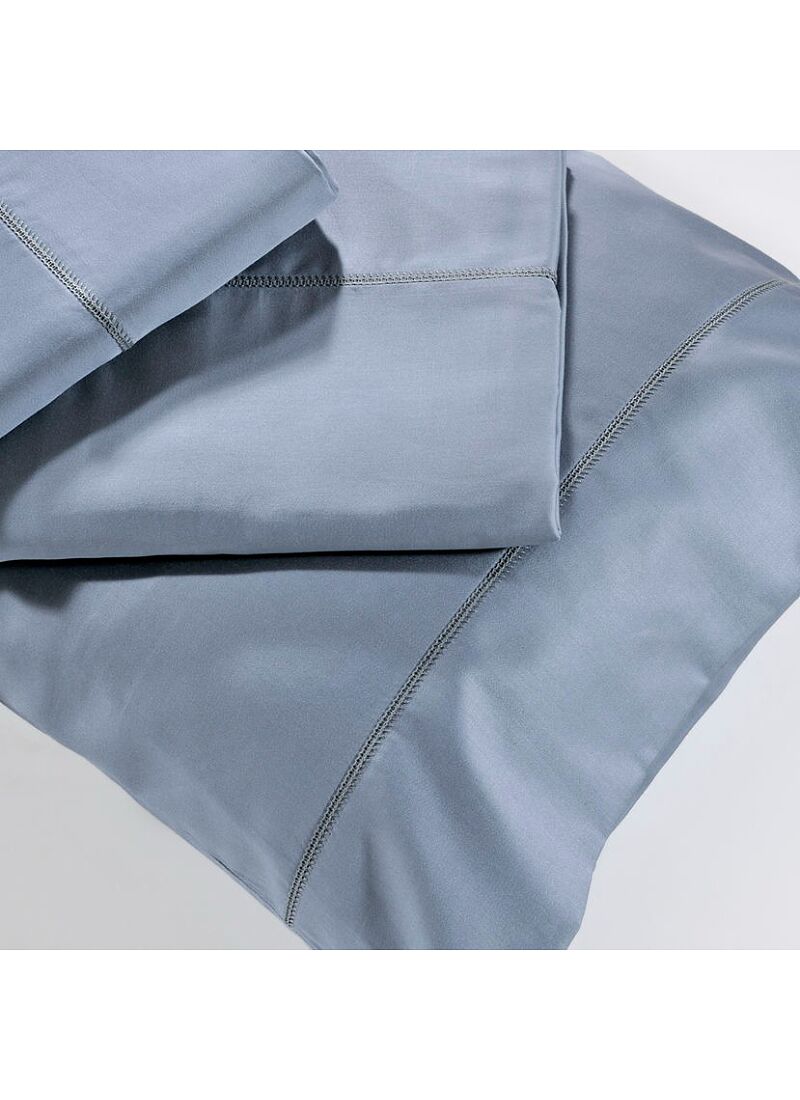 OXFORD PILLOWCASE SET COTTON SATEEN BLUE S250/7