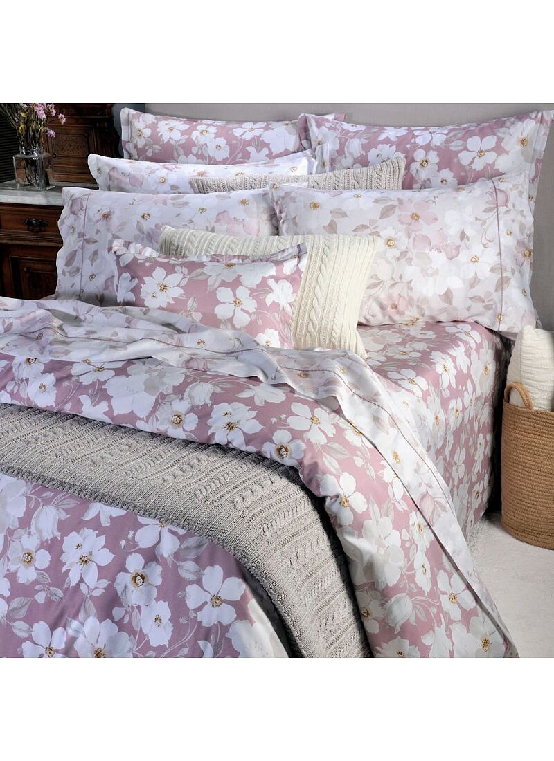 KING SIZE DUVET COVER SET SATEEN ROSALYN (S859)