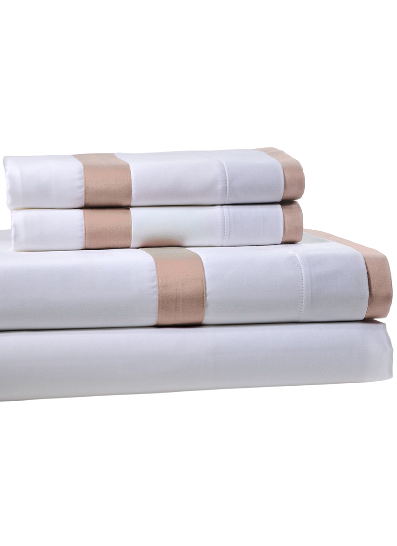 KING SIZE DUVET COVER SET SATEEN REVER SAUMON
