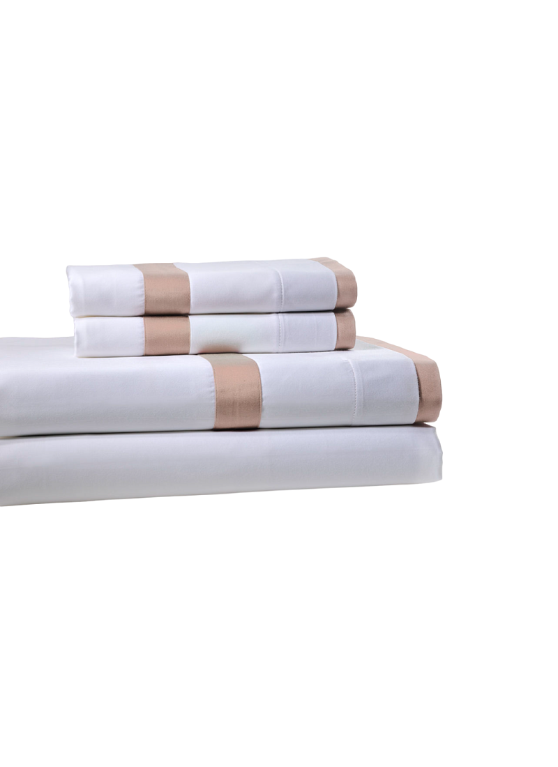 KING SIZE DUVET COVER SET SATEEN REVER SAUMON