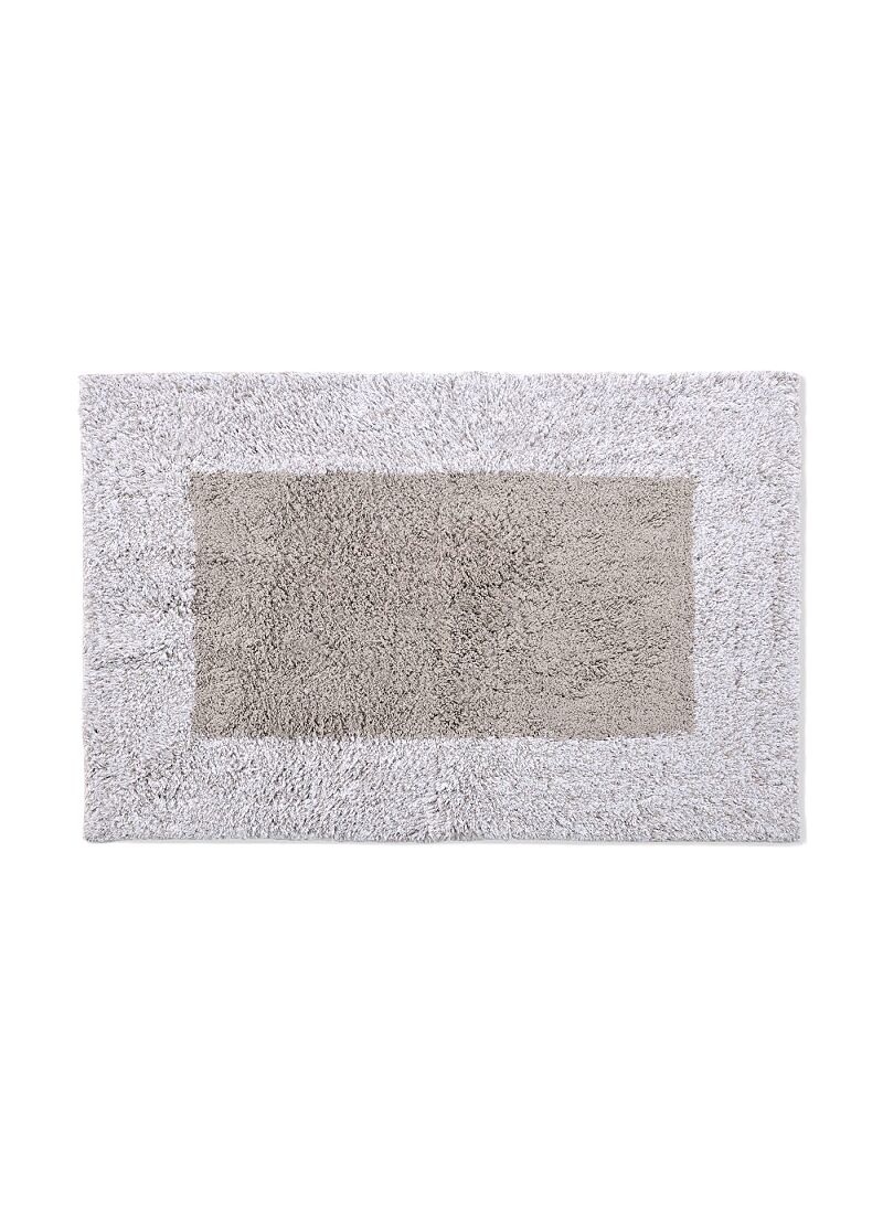 RUG BORDER TAUPE WHITE