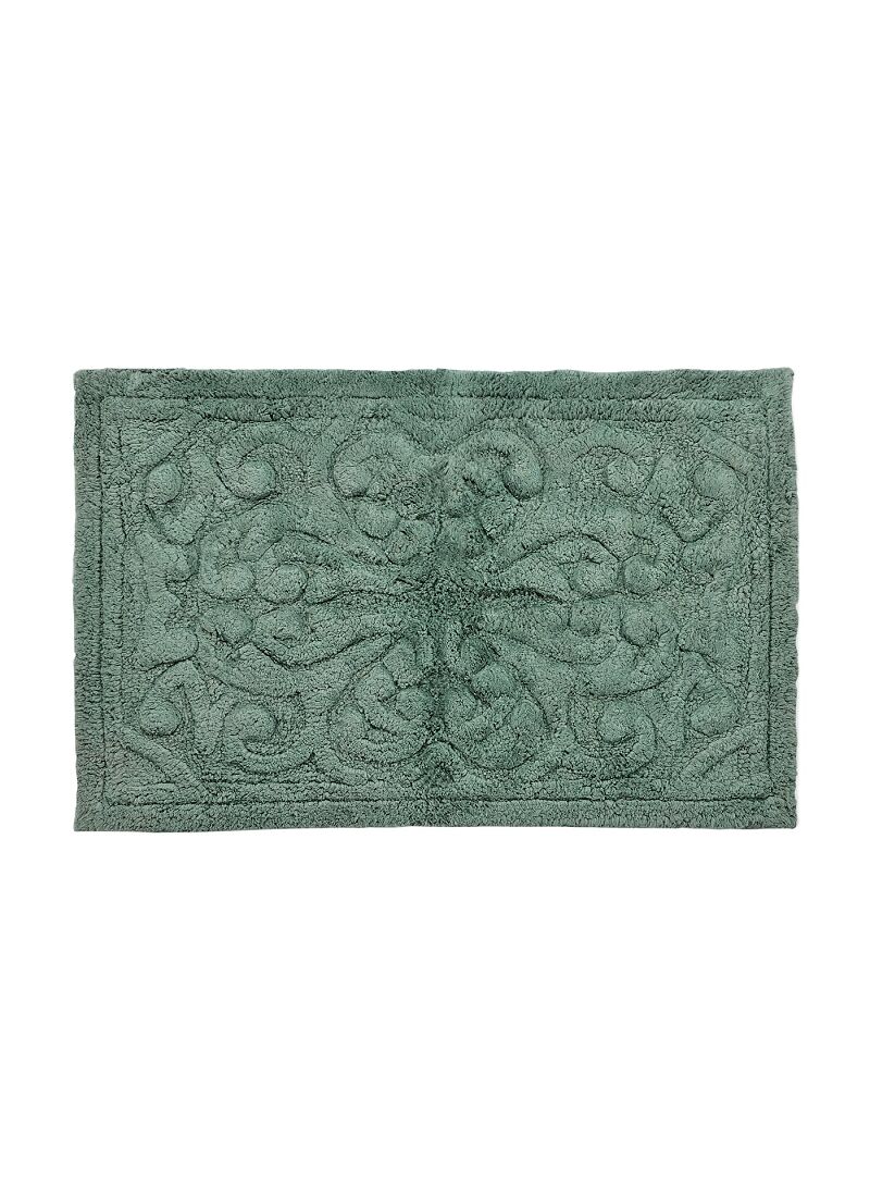 RUG TUFTED FLOWER CERAMIC GREEN
