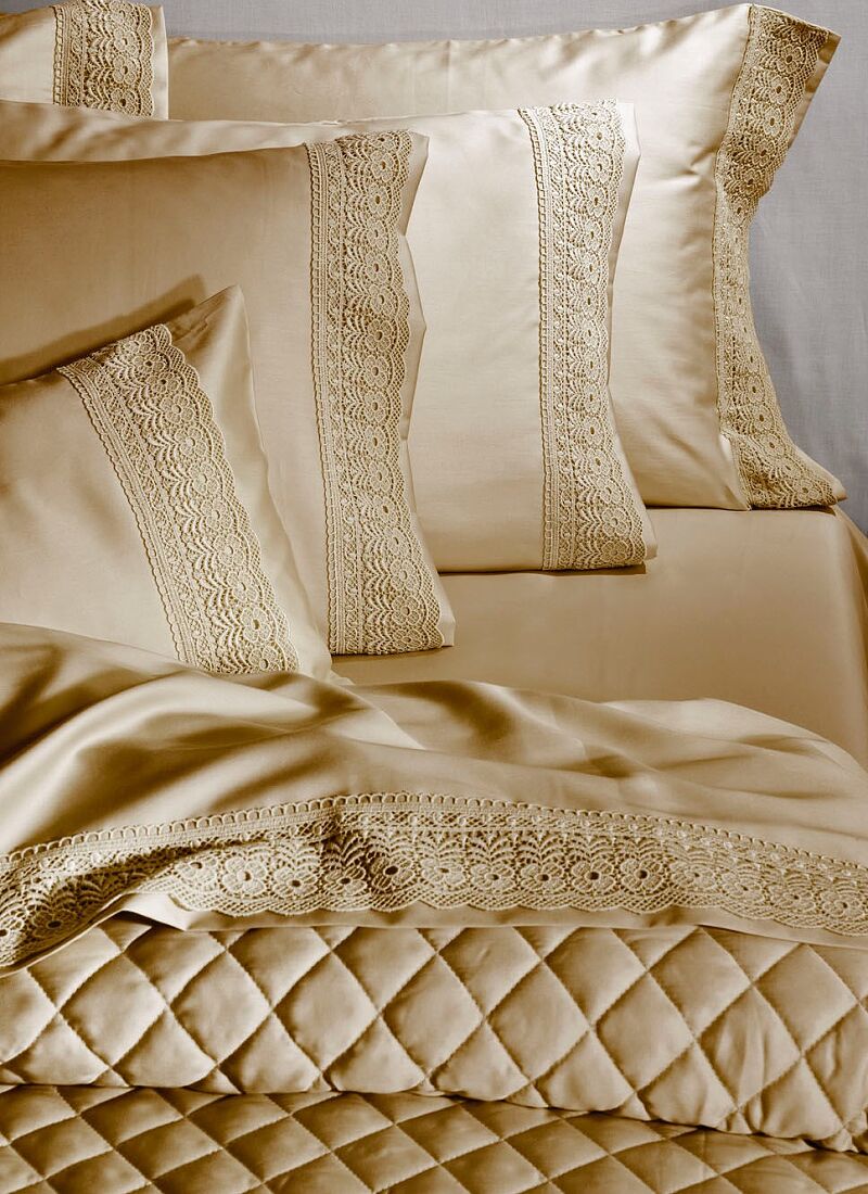 QUEEN SHEET SET LACE SAND (S250/3)