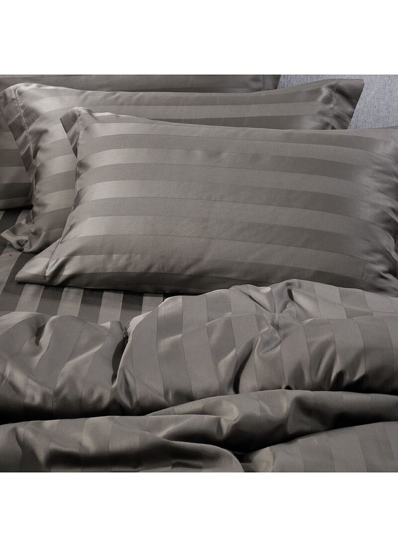 QUEEN SHEET SET ZAQUARD DARK GREY WITH AJOUR