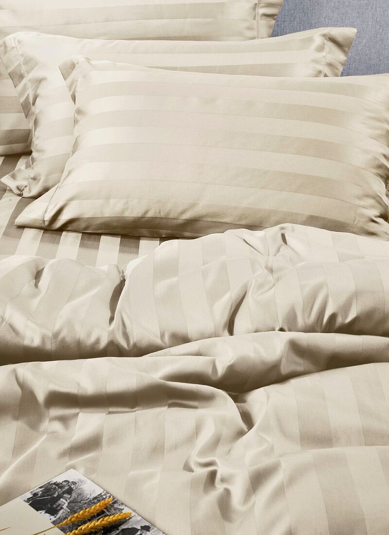 QUEEN SHEET SET ZAQUARD ECRU