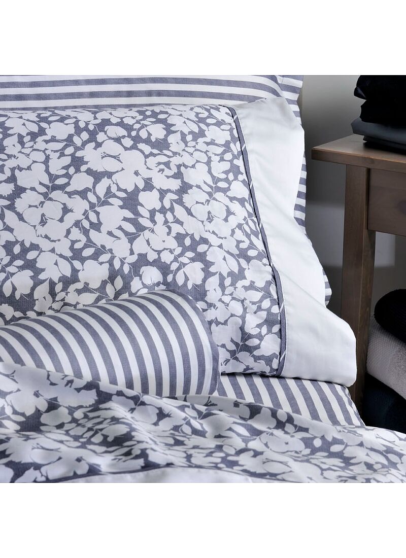QUEEN SHEET SET ELVIRA BLUE (S877)