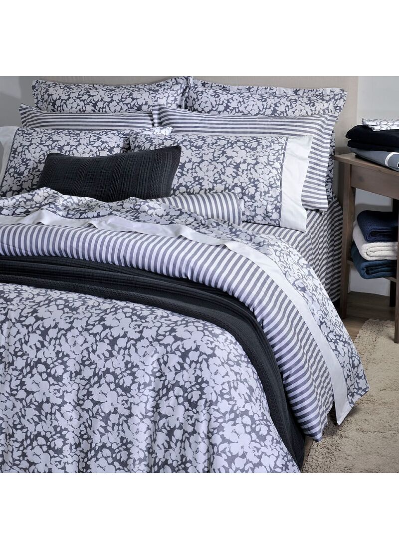 PILLOWCASE SET ELVIRA BLUE STRIPE (S878)