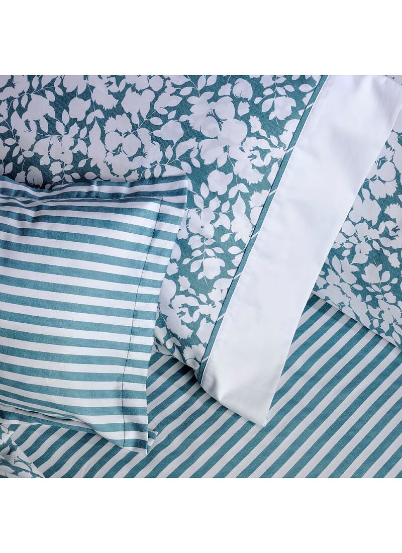 QUEEN SHEET SET ELVIRA PETROL (S875)