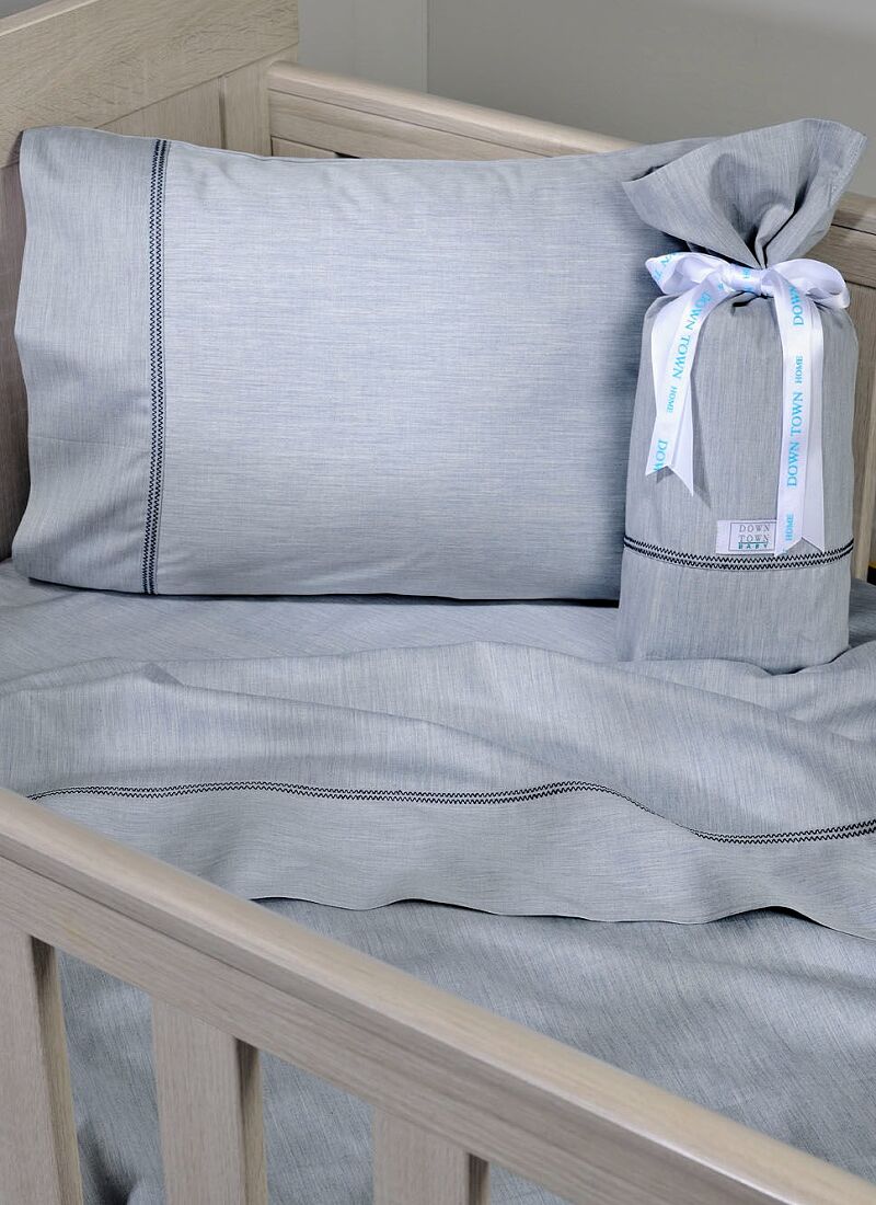 CRIB SHEETS SET BLUE