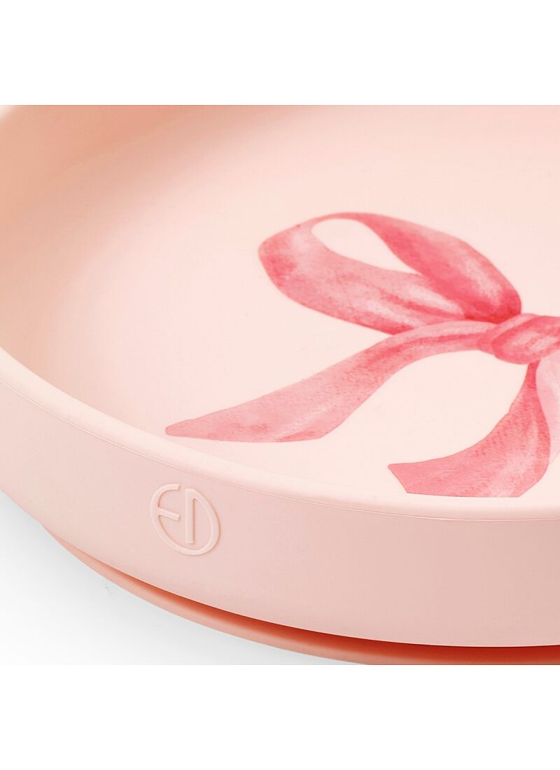 SILICONE DINING SET ROSY BOW