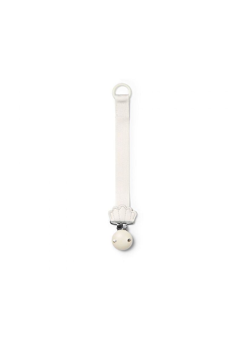 PACIFIER CLIP VANILLA WHITE