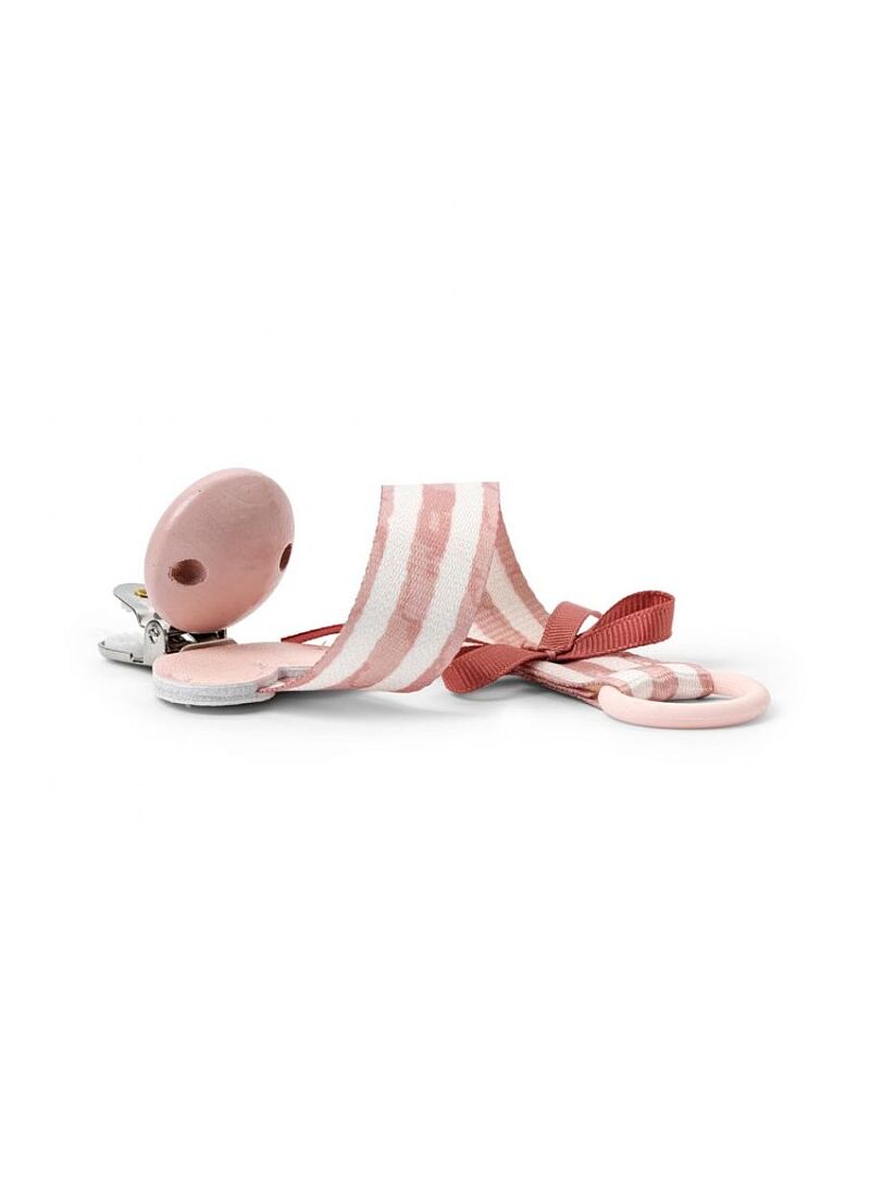 PACIFIER CLIP CANDY STRIPES