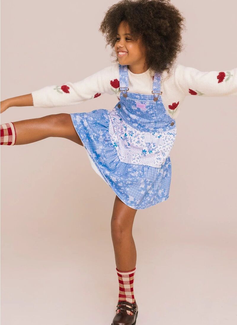 DUNGAREE DRESS POMBALINO